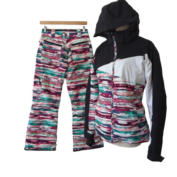 Boulder Gear Womens XS Snowsuit Jacket Pants Ski Snowboard Winter Hood Insulated - Picture 1 of 13
